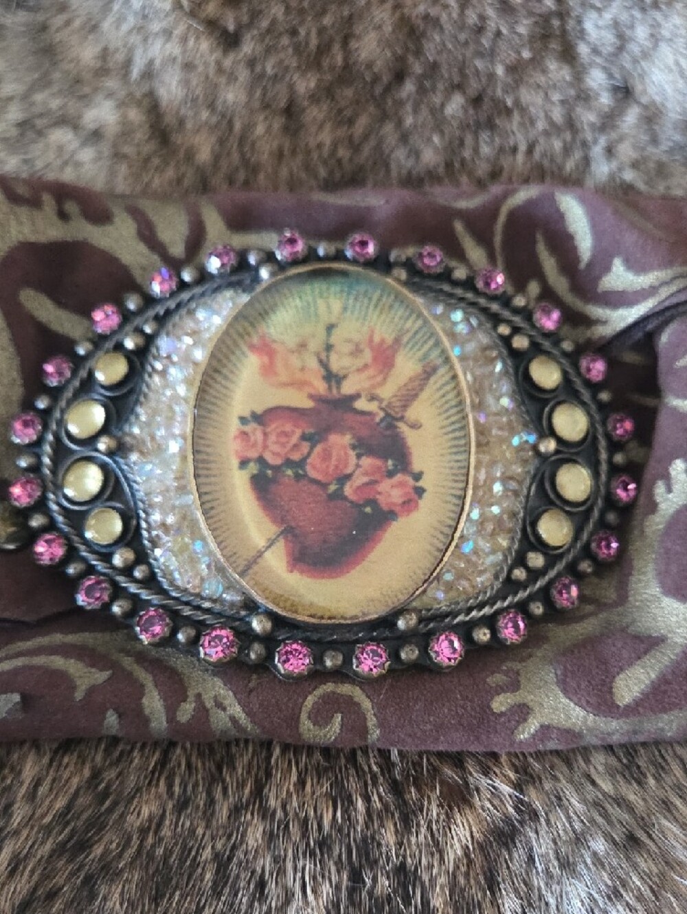 Sacred Heart Virgin Saints & Angels Belt Buckle - Picture 8 of 8